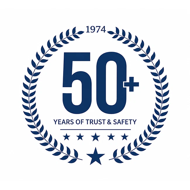 50+ year logo vitally